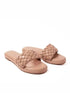 Womens Braided Peach Flats